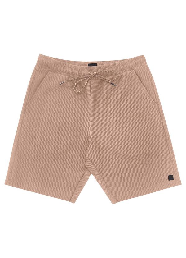 Diametro - Bermuda Masculina em Moletinho Marrom