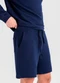 Essendi - Bermuda Masculina em Moletom Cinza - variação: Azul