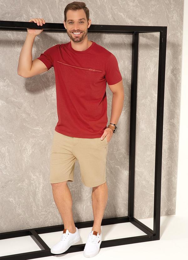 Exco - Bermuda Masculina em Moletom Bege 2