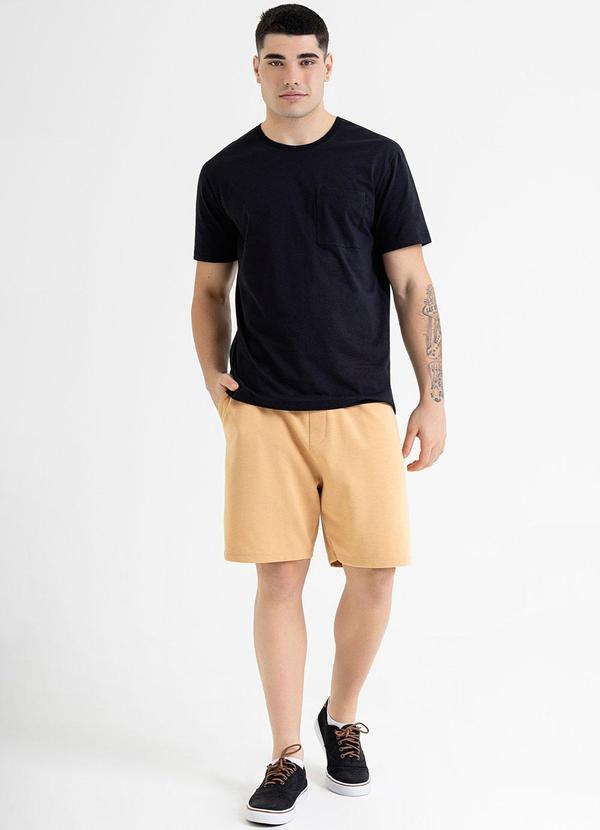 Just Basic - Bermuda Masculina em Moletom Gorgurão Marrom 1
