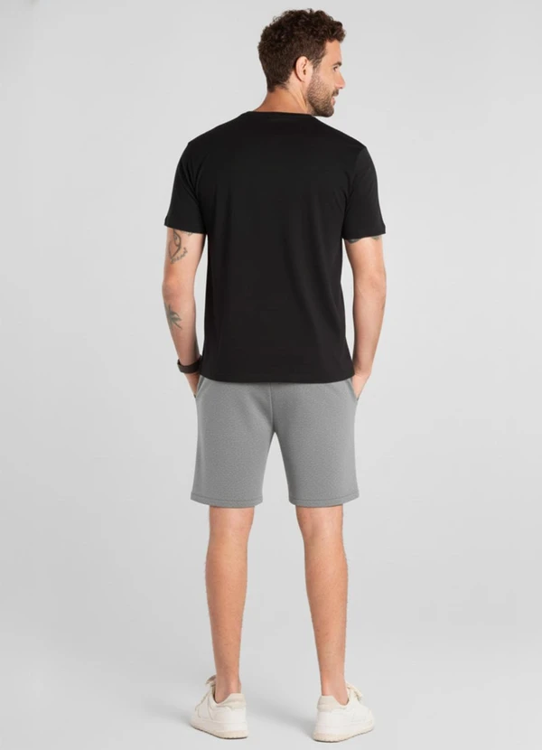 Just Basic - Bermuda Masculina em Moletom Cinza 4