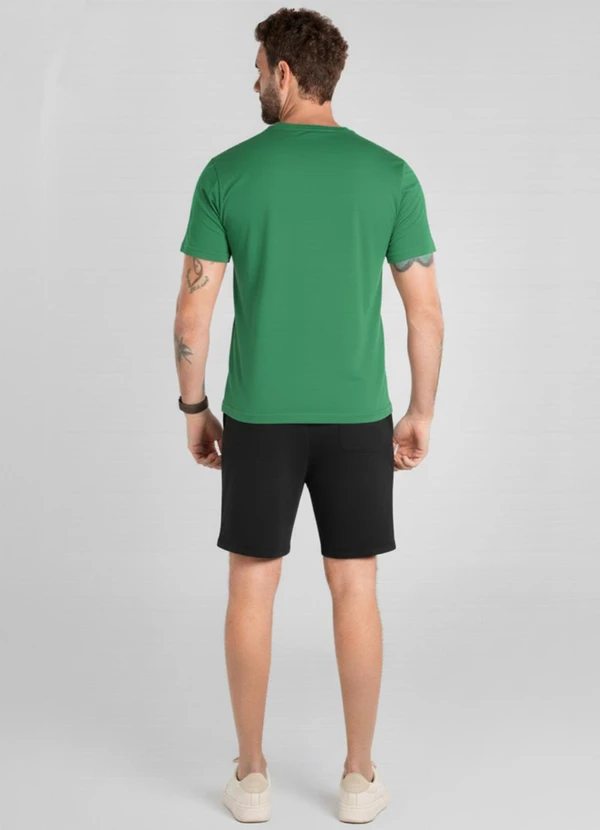 Just Basic - Bermuda Masculina em Moletom Preto 4