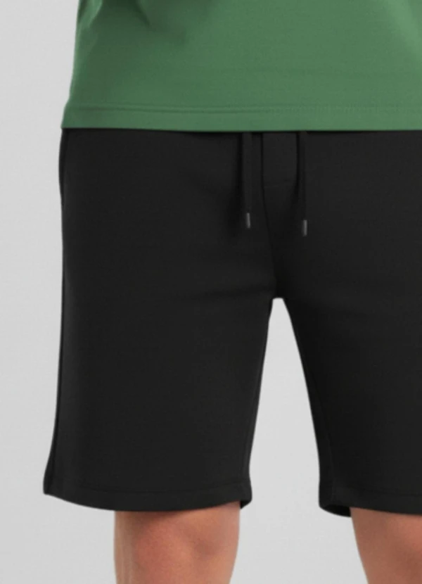 Just Basic - Bermuda Masculina em Moletom Preto 5