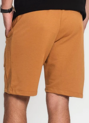 Diametro - Bermuda Masculina em Moletom Marrom - DIAMETRO