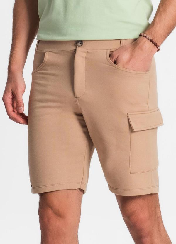 Diametro - Bermuda Masculina em Moletom Marrom