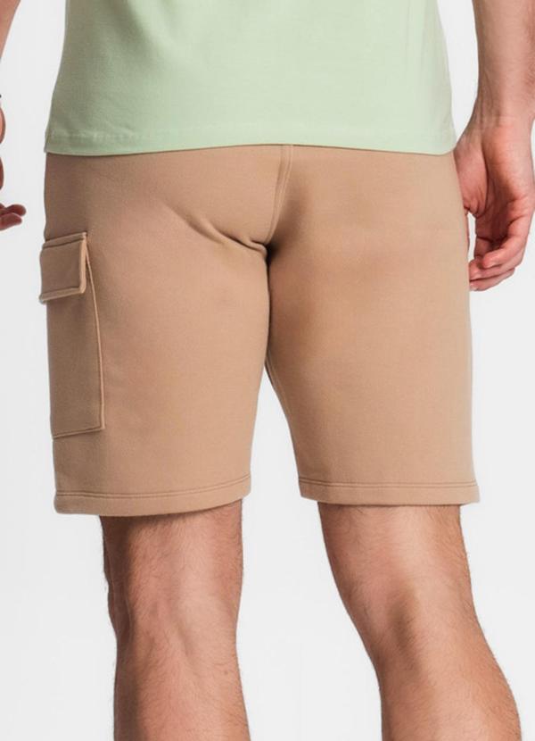 Diametro - Bermuda Masculina em Moletom Marrom 2