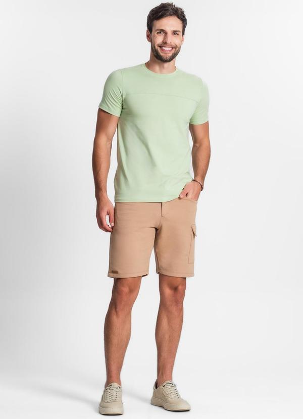 Diametro - Bermuda Masculina em Moletom Marrom 5