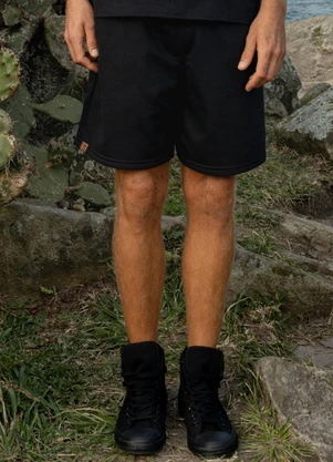 The Philippines - Bermuda Masculina em Moletom Preto - THE PHILIPPINES