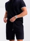 Essendi - Bermuda Masculina em Moletom Cinza - variação: Preto