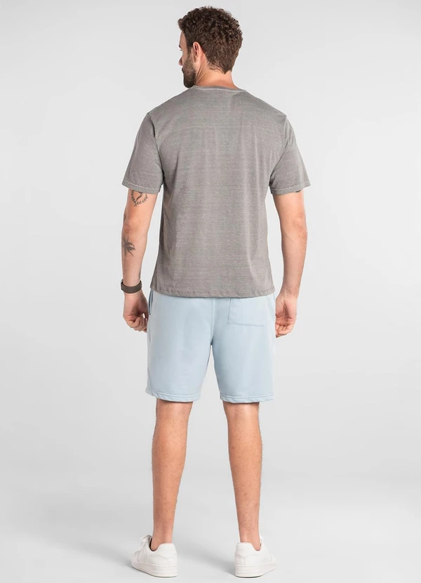 The Philippines - Bermuda Masculina em Moletom Azul 4