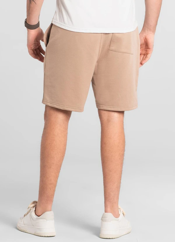 The Philippines - Bermuda Masculina em Moletom The Philippines Bege 2