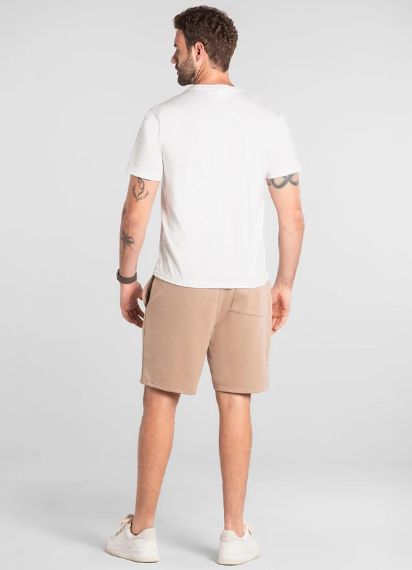 The Philippines - Bermuda Masculina em Moletom The Philippines Bege 4