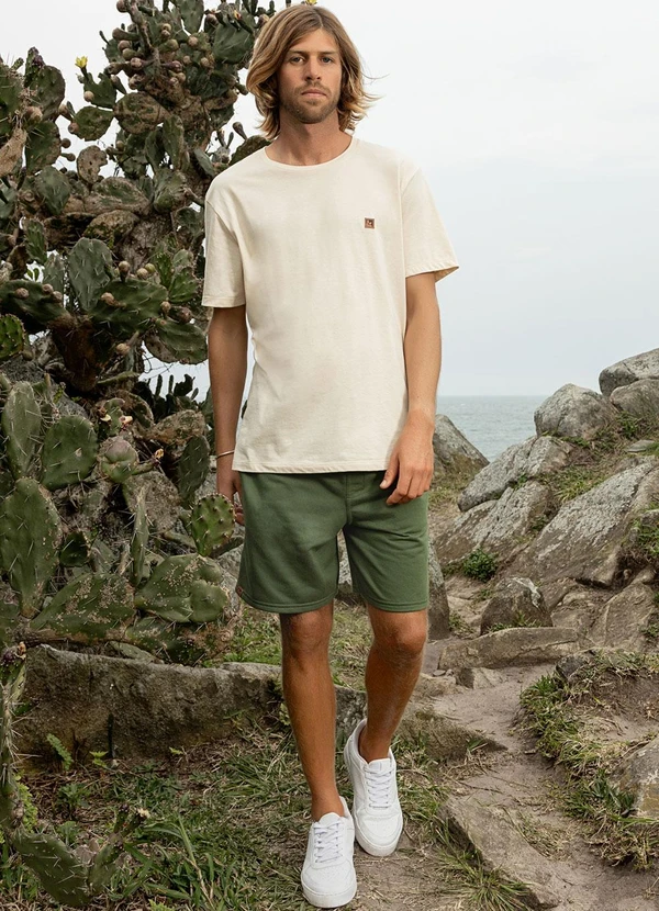 The Philippines - Bermuda Masculina em Moletom Verde 3