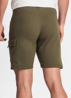 Diametro - Bermuda Masculina em Moletom Verde - DIAMETRO