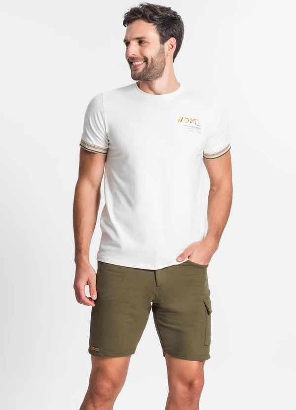 Diametro - Bermuda Masculina em Moletom Verde 3