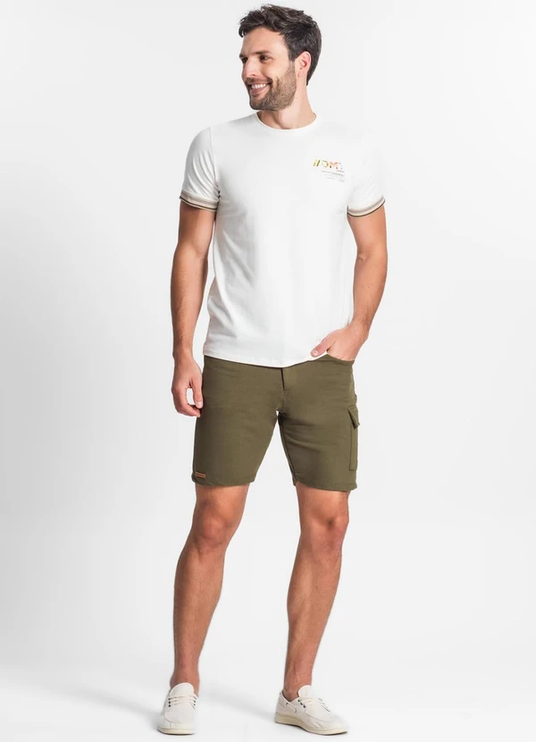 Diametro - Bermuda Masculina em Moletom Verde 5