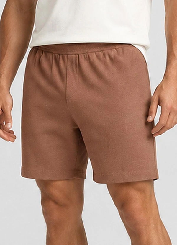 Veev - Bermuda Masculina em Ribana Maxi Bege