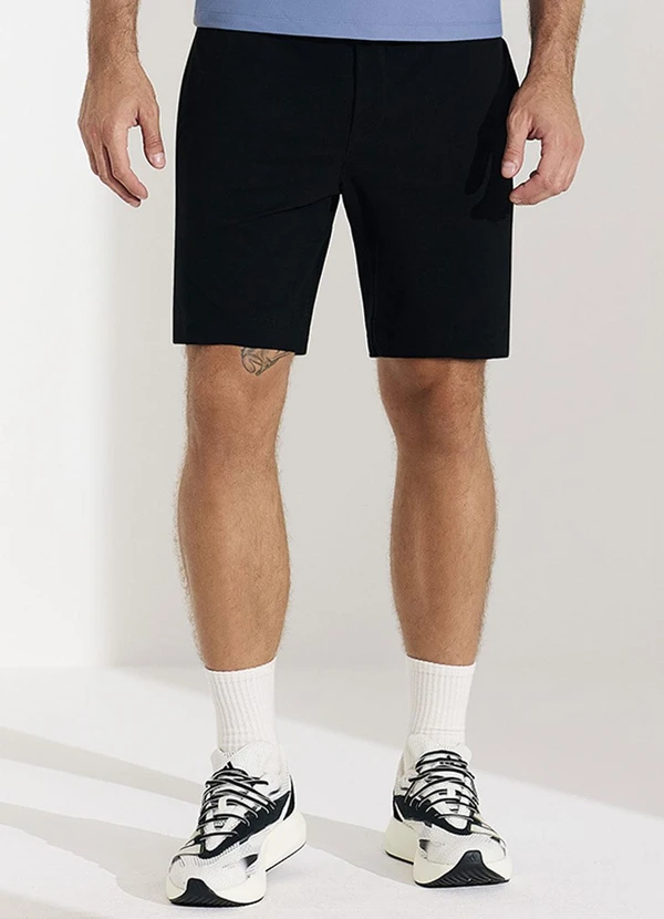 Veev - Bermuda Masculina em Ribana Maxi Preto