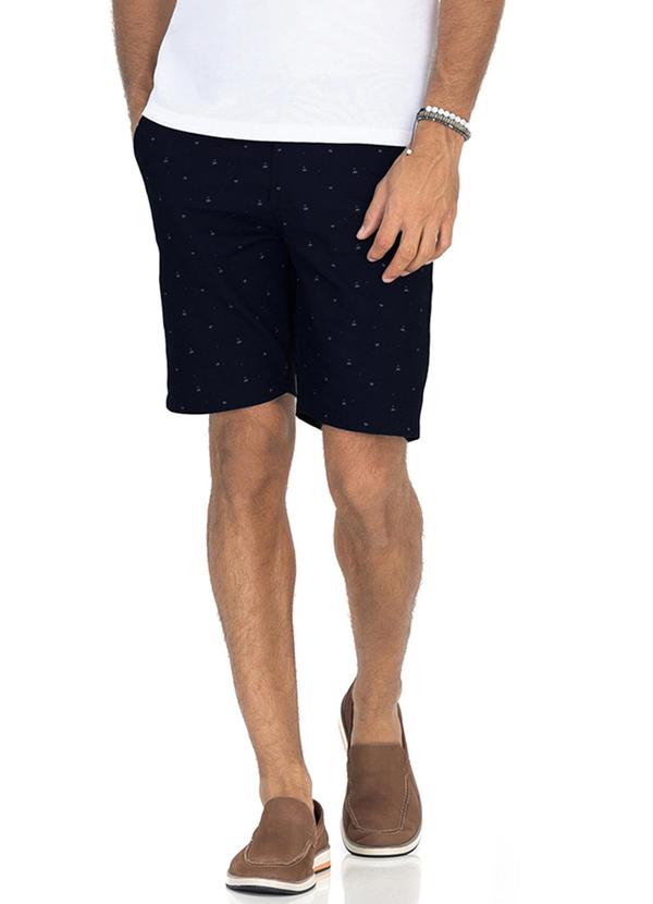 Diametro - Bermuda Masculina em Sarja Azul