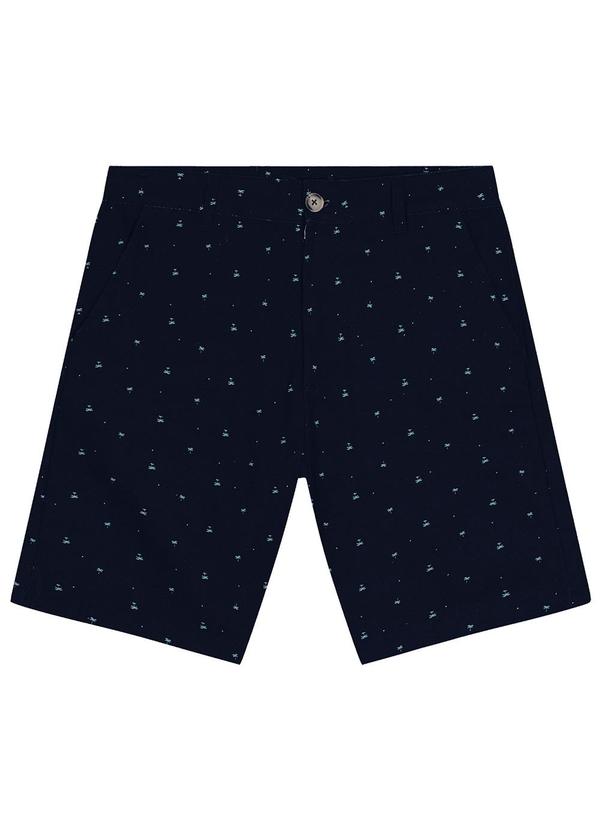 Diametro - Bermuda Masculina em Sarja Azul 3