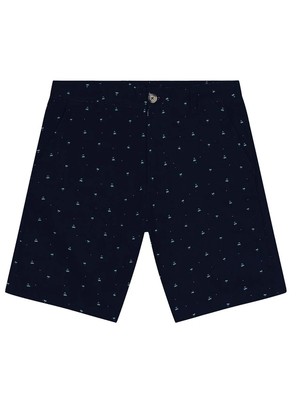 Diametro - Bermuda Masculina em Sarja Azul 3