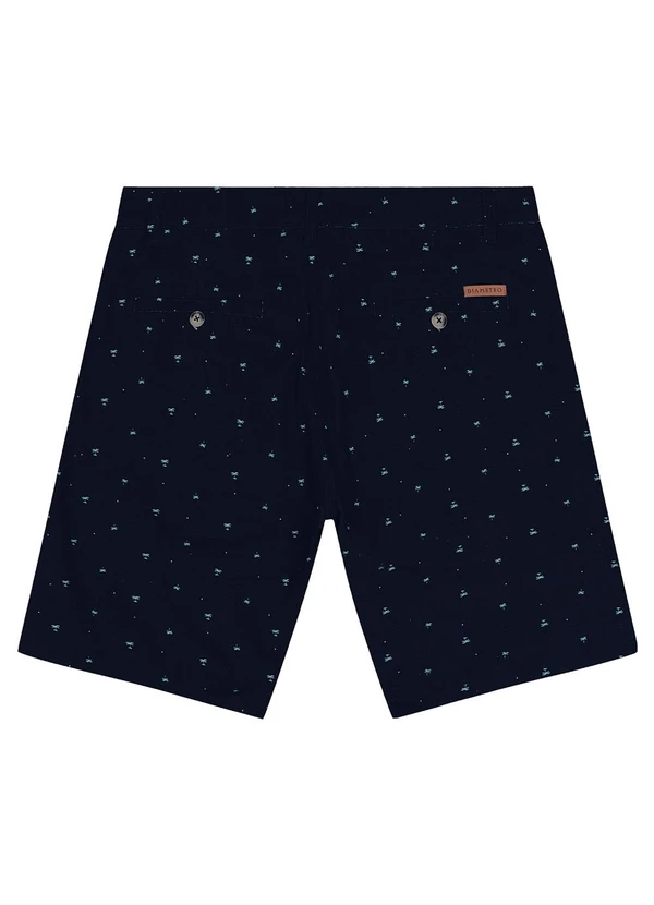 Diametro - Bermuda Masculina em Sarja Azul 4