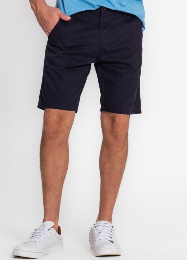 Diametro - Bermuda Masculina em Sarja Azul