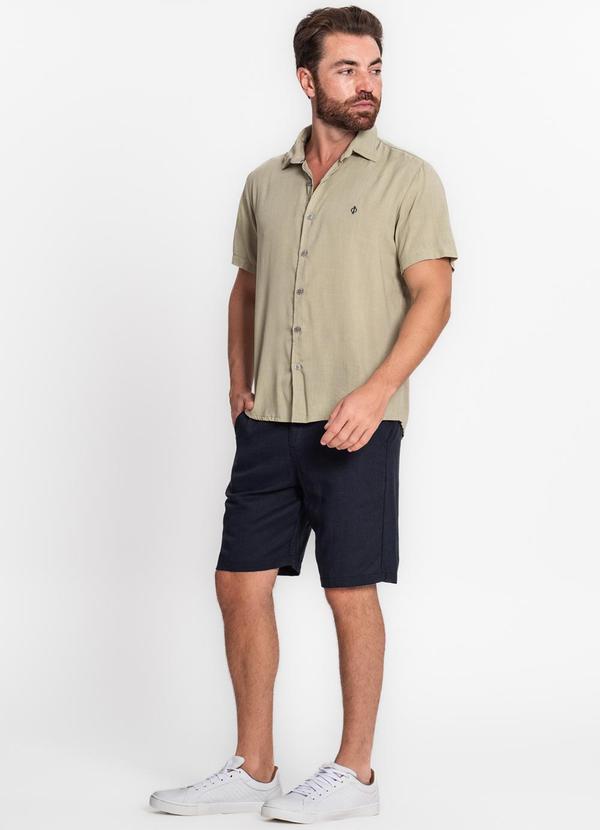 Diametro - Bermuda Masculina em Sarja Azul 3