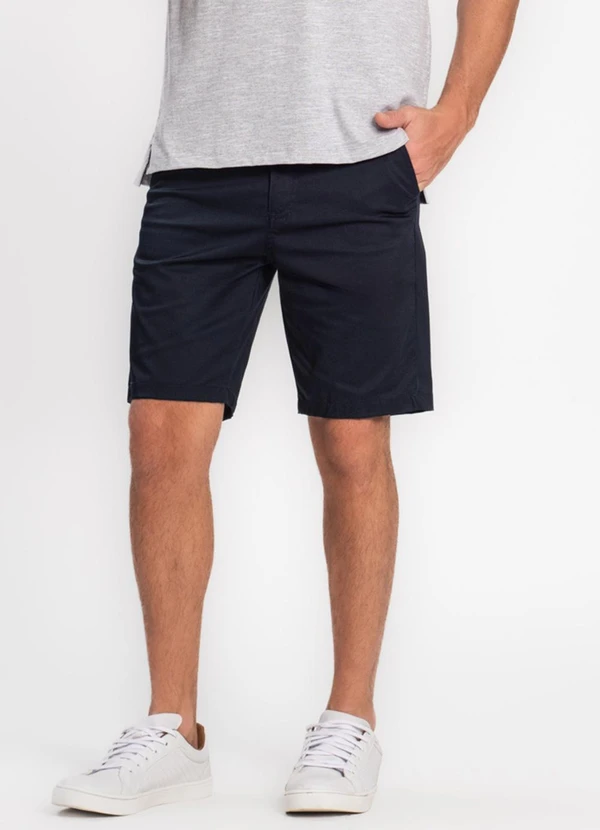Diametro - Bermuda Masculina em Sarja Azul