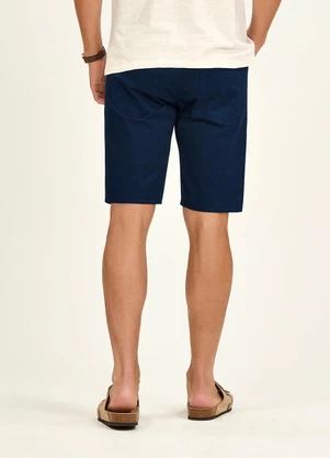 Diametro - Bermuda Masculina em Sarja Azul - DIAMETRO