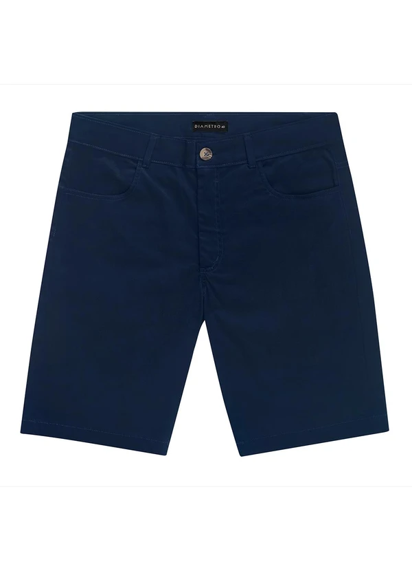 Diametro - Bermuda Masculina em Sarja Azul 2