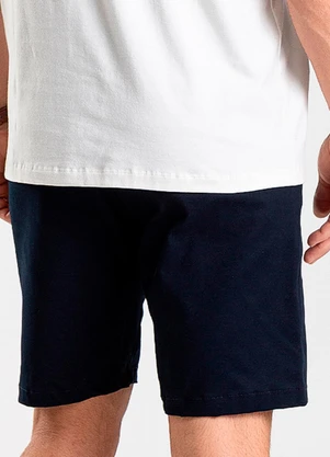 Diametro - Bermuda Masculina em Sarja Azul - DIAMETRO
