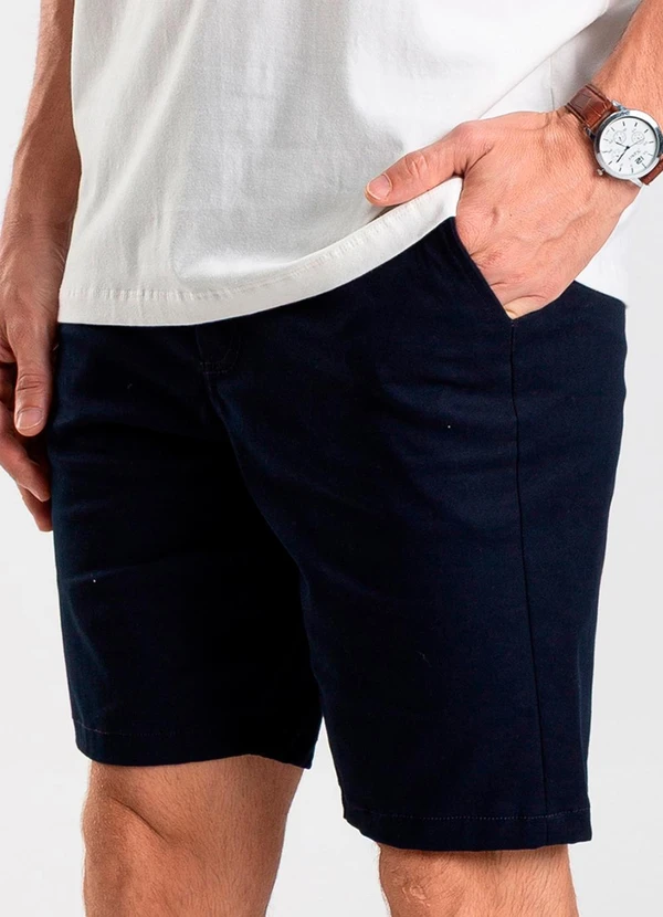 Diametro - Bermuda Masculina em Sarja Azul 1