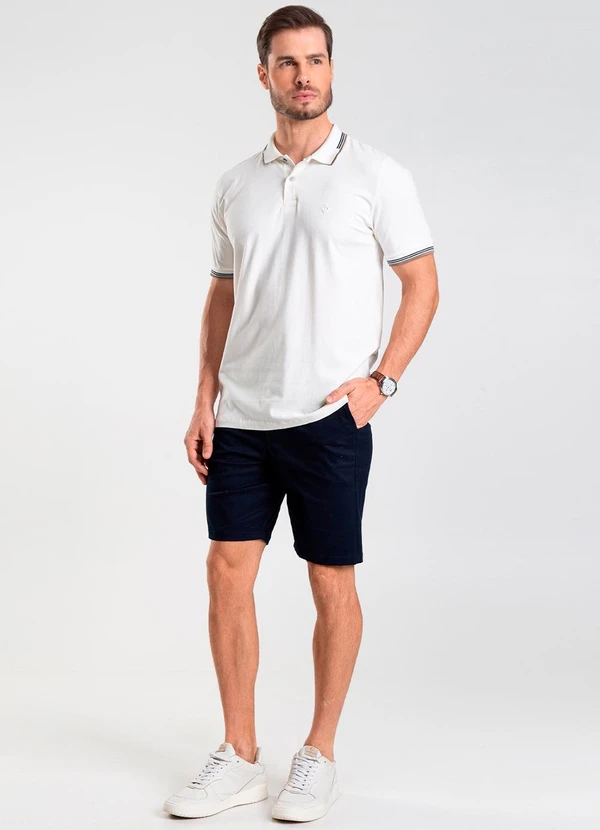 Diametro - Bermuda Masculina em Sarja Azul 4