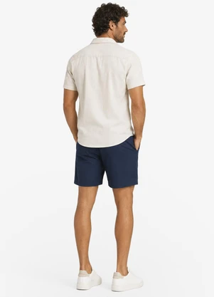 Diametro - Bermuda Masculina em Sarja Azul - DIAMETRO