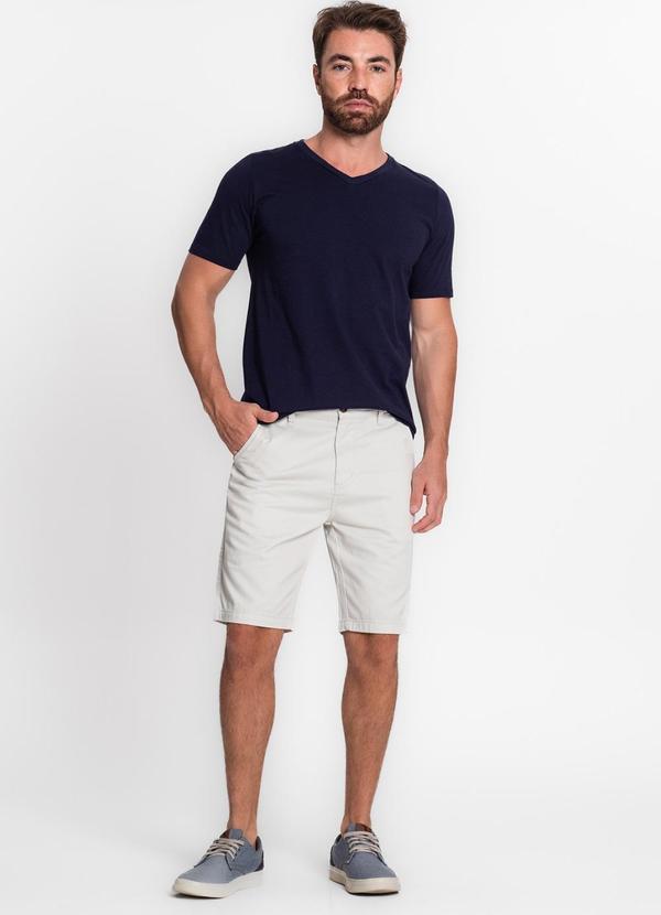 Diametro - Bermuda Masculina em Sarja Cinza 3