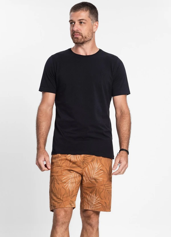 Diametro - Bermuda Masculina em Sarja Marrom