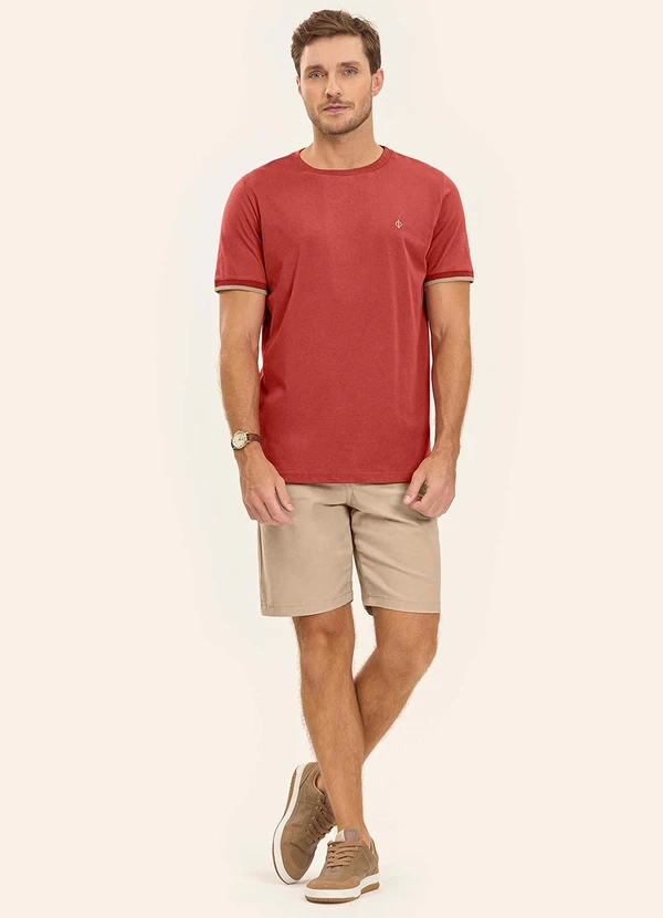 Diametro - Bermuda Masculina em Sarja Marrom 3