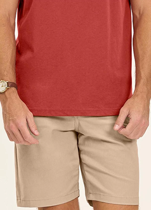 Diametro - Bermuda Masculina em Sarja Marrom 4