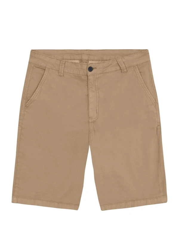 Essendi - Bermuda Masculina em Sarja Marrom