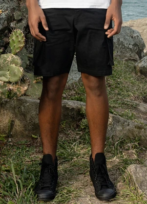 The Philippines - Bermuda Masculina em Sarja Preto - THE PHILIPPINES