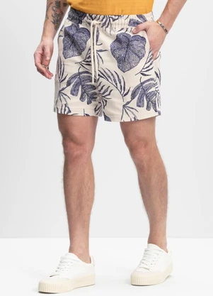 Essendi - Bermuda Masculina em Sarja Super Comfort Natural - ESSENDI