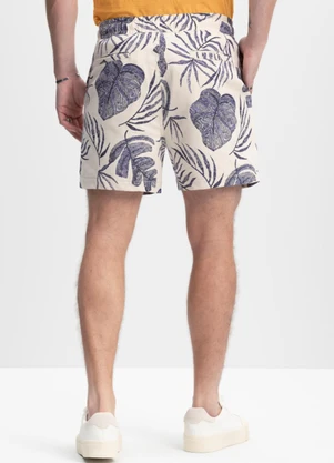 Essendi - Bermuda Masculina em Sarja Super Comfort Natural - ESSENDI