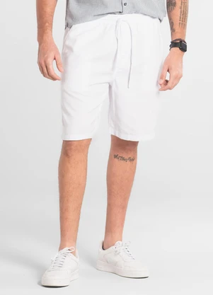 The Philippines - Bermuda Masculina em Sarja Branco - THE PHILIPPINES