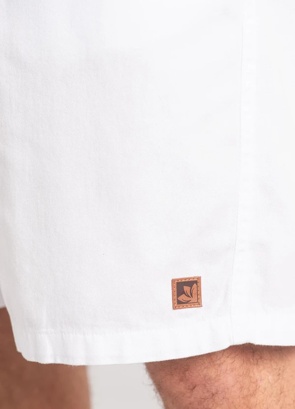 The Philippines - Bermuda Masculina em Sarja Branco 4