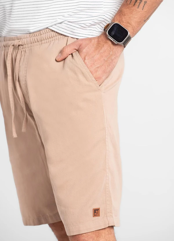 The Philippines - Bermuda Masculina em Sarja Marrom 4