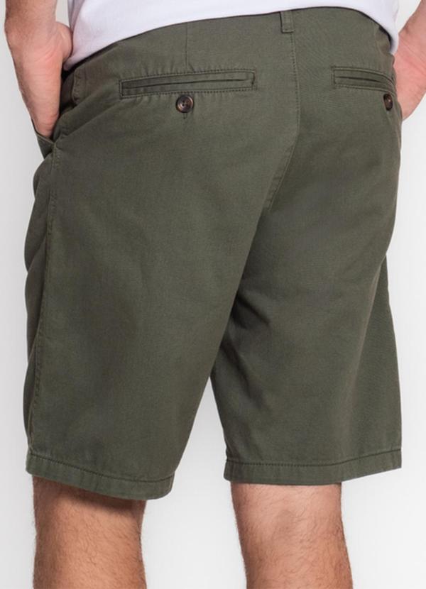 Diametro - Bermuda Masculina em Sarja Verde 2