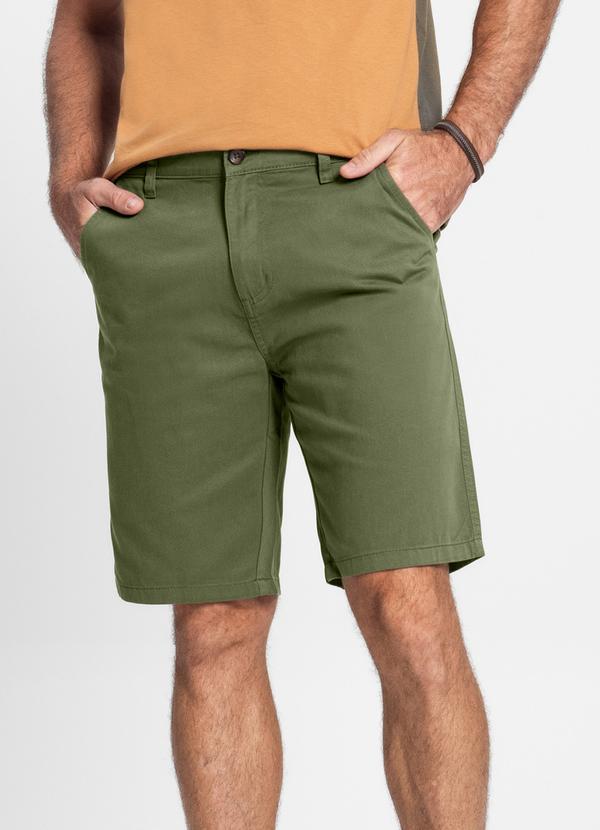 Diametro - Bermuda Masculina em Sarja Verde 6