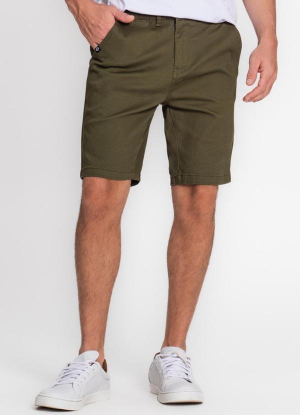 Diametro - Bermuda Masculina em Sarja Verde