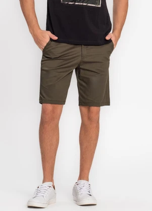 Diametro - Bermuda Masculina em Sarja Verde - DIAMETRO